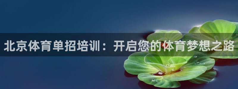 欧陆娱乐计划预测软件：北京体育单招培训：开启您的体育