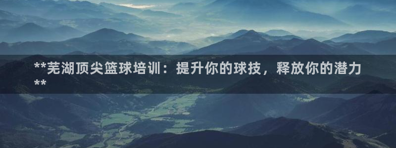 欧陆娱乐官网首页下载：**芜湖顶尖篮球培训：提升你的